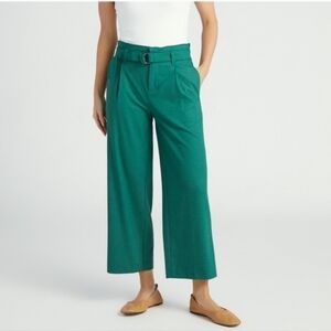 Liverpool Jeans Company Teal Wide-Leg Pants
